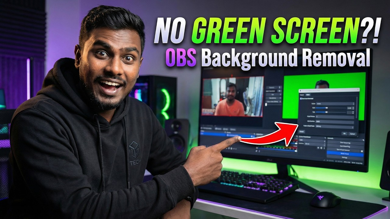 No Green Screen? Remove Your Background in OBS Instantly!