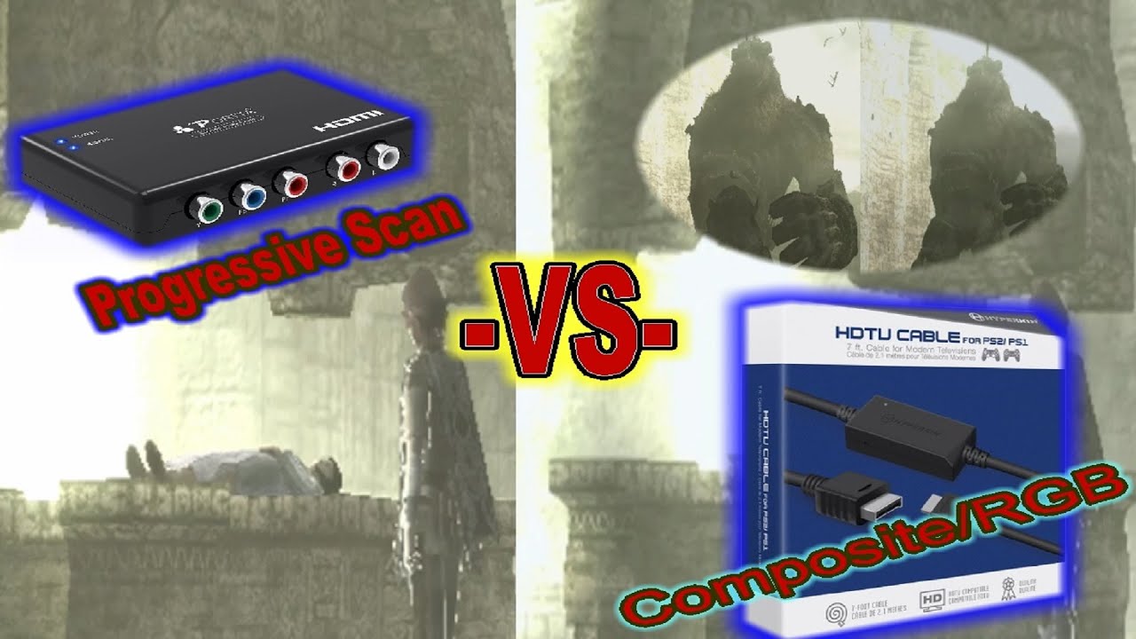 Portta Component-to-HDMI (Progressive Scan) VS Hyperkin HDTV Cable for PS2 -No commentary-
