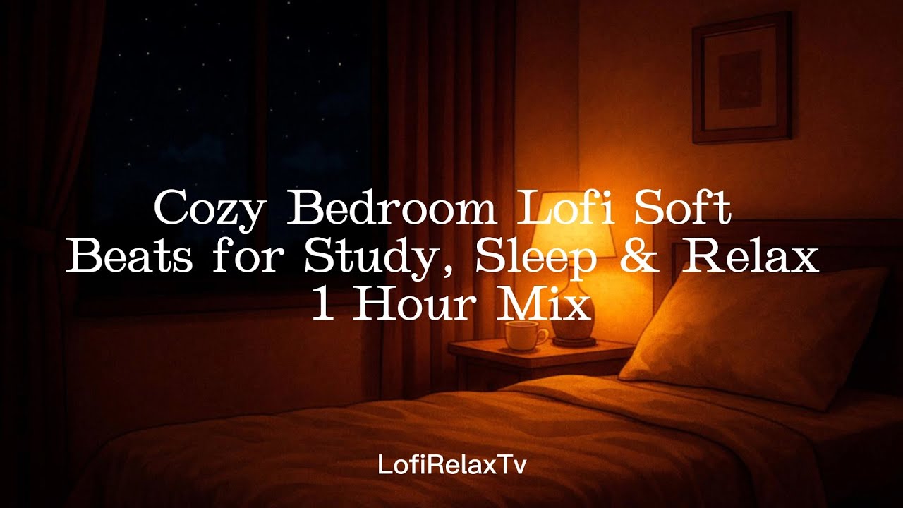 Cozy Bedroom Lofi Soft Beats for Study, Sleep & Relax | 1 Hour Mix