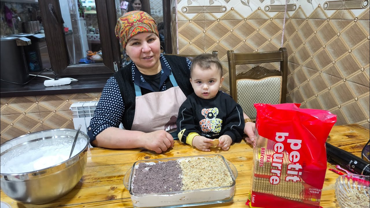 🔴Peçenye tortu düzəltdim və qışın əvəzolunmaz yeməyi olan Əriştə bişirdim#tort#pasta#viral#video 
