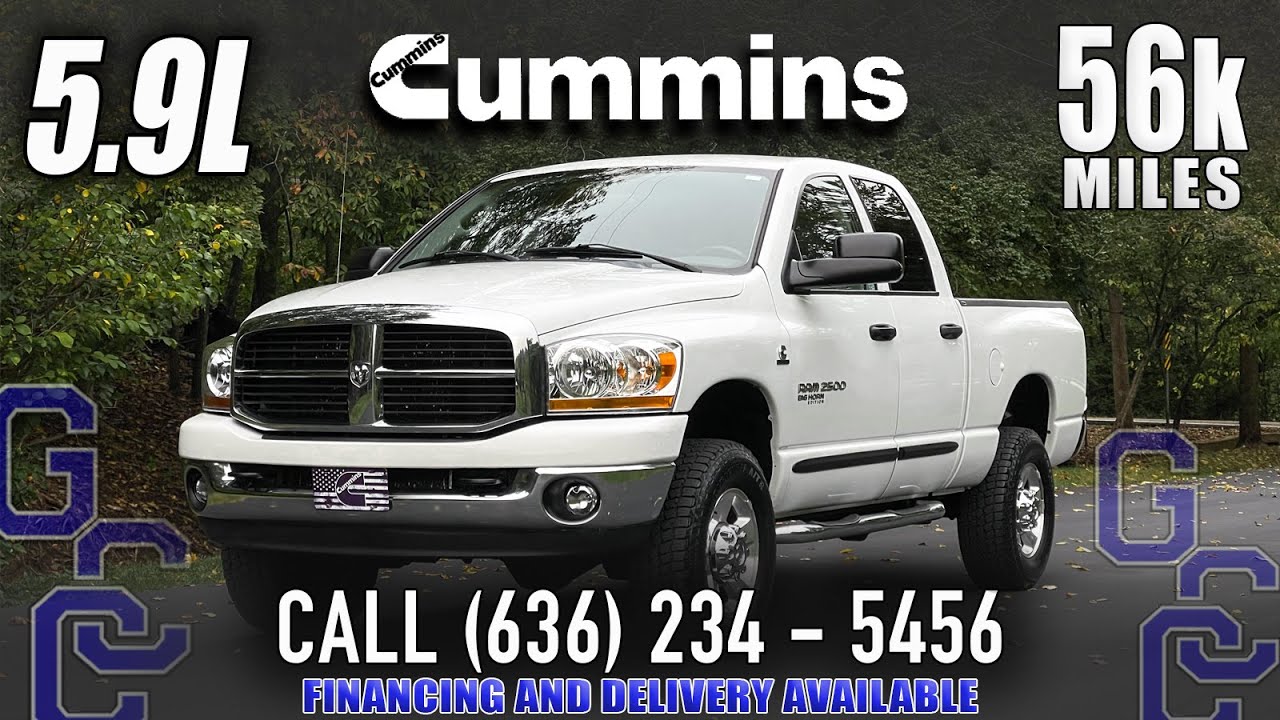 5.9 Cummins For Sale: 2006 Dodge Ram 2500 Big Horn Edition 4x4 Diesel With Only 56k Miles