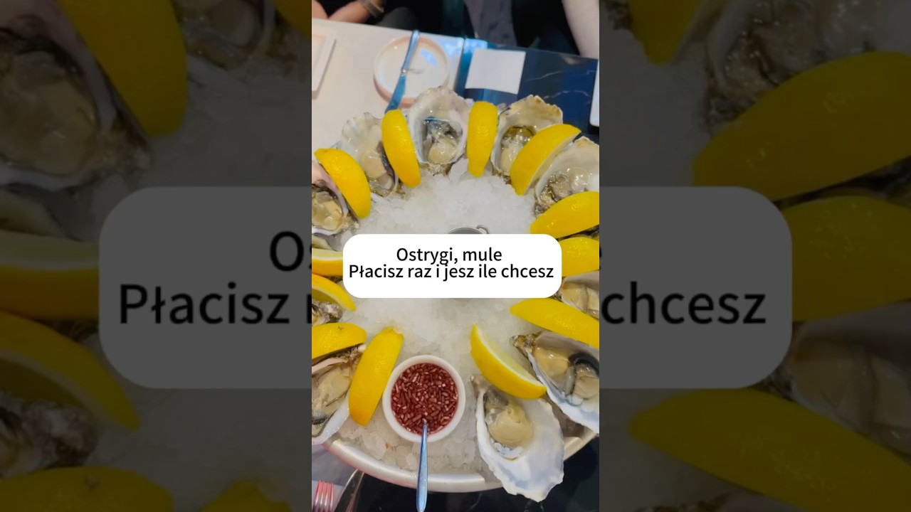 Ostrygi, mule płacisz raz i jesz ile chcesz, Homar za 149 zł #warszawa #seafood #warsaw #food