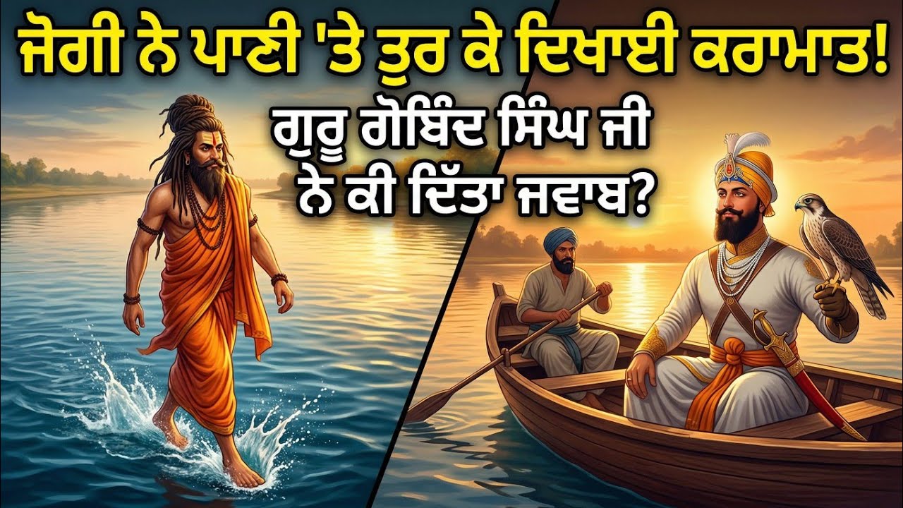 ਜਦੋਂ ਇਕ ਜੋਗੀ ਨੇ ਪਾਣੀ ਤੇ ਤੁਰ ਕੇ ਦਿਖਾਈ ਕਰਾਮਾਤ || Guru Gobind Singh Ji And Yogi Sakhi 