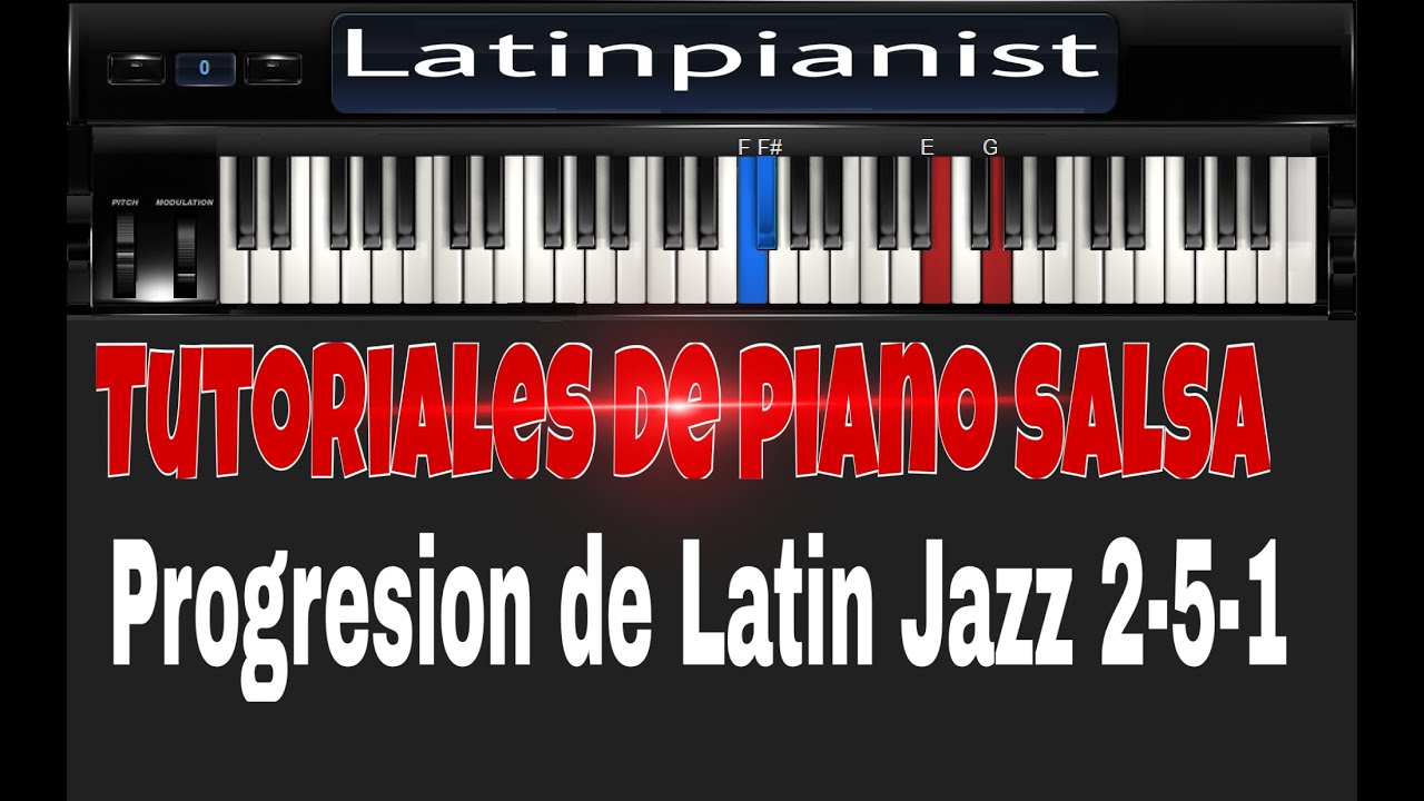 TUTORIAL de Salsa en Piano: Progresion de Latin Jazz 2-5-1 [Backing track al final!]