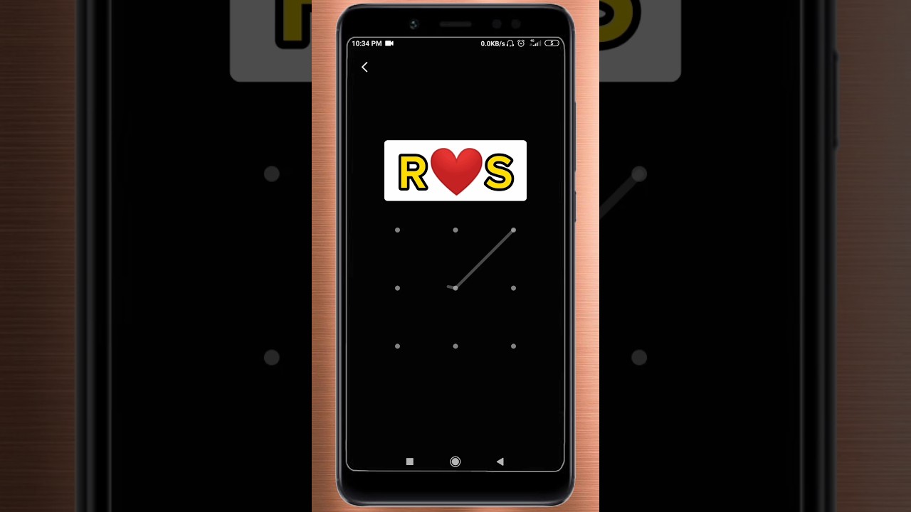 RS pattern lock | comment your name | mobile par pattern lock kaise lagaye | stylish pattern lock