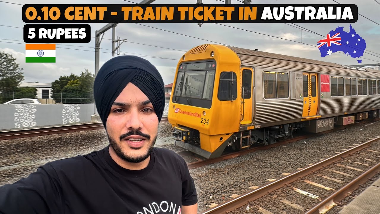 Cheapest Trains In Australian🇦🇺 0.10$ / 5 Rupee 😱Brisbane City Tour , Casino 🎰