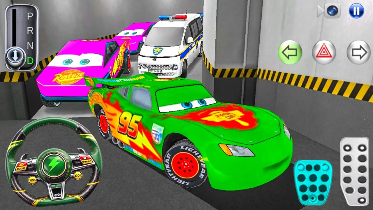 New McQueen 3D Driving Class in Train Golden - Car Game Android GamePlay - Car Game Game