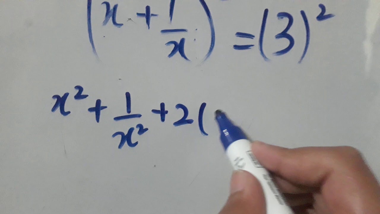 If x+1/x=3 then x^2+1/x2=?