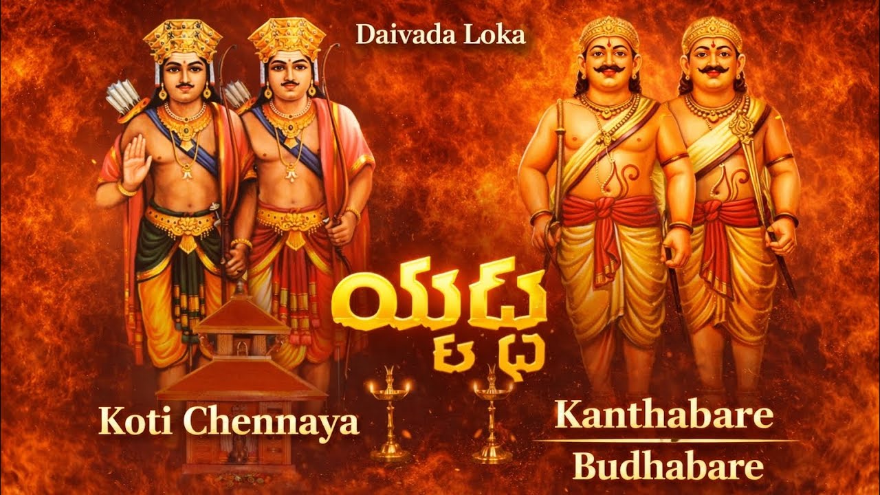 Koti Chennaya Kanthabare Budhabare ಯುದ್ಧ || Ombhattu Magane || Daivada Loka || 