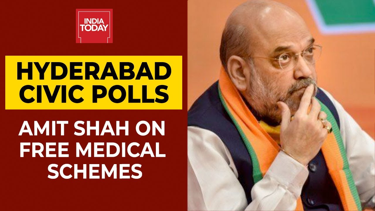 Poor In Hyderabad Can't Avail Free Medical Schemes, Says Amit Shah | Hyderabad Civic Polls