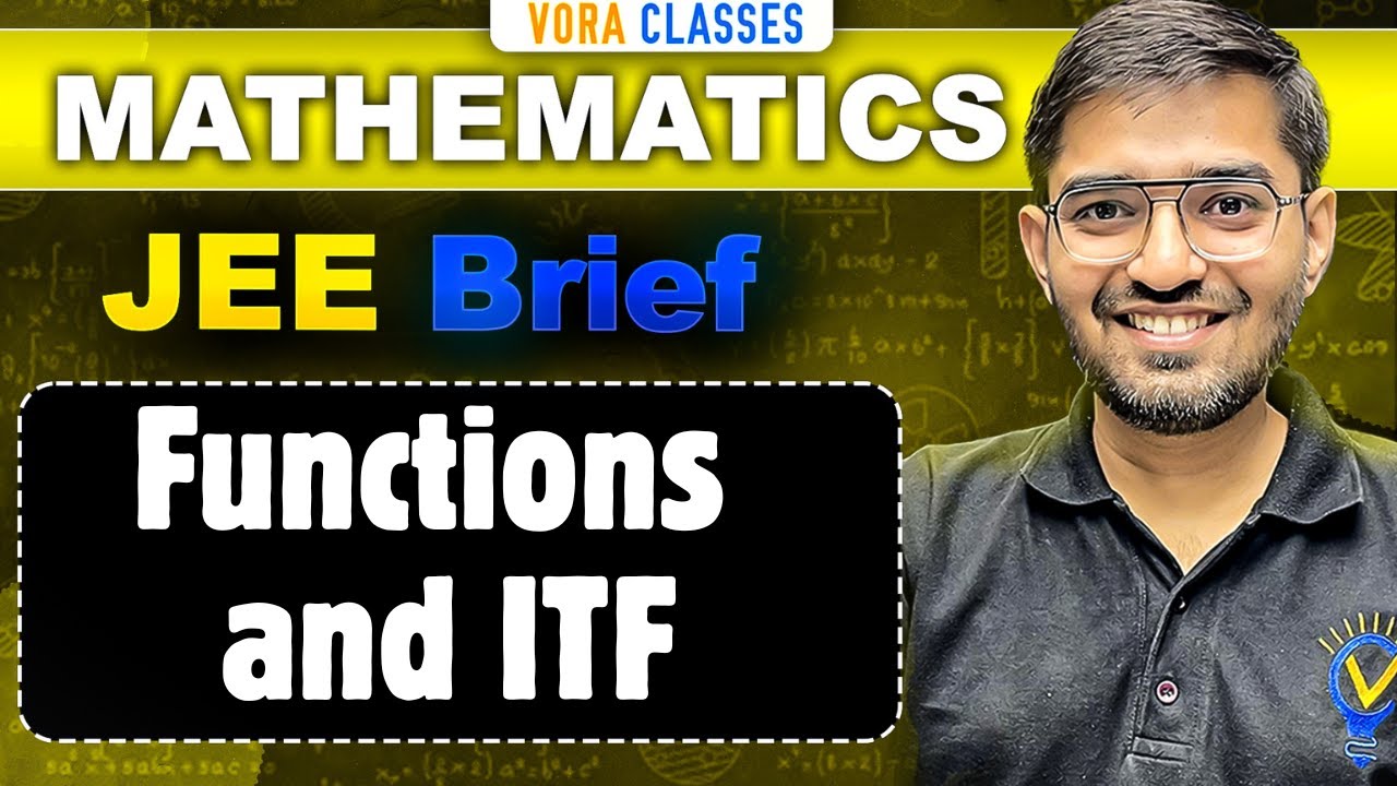 FUNCTIONs and Inverse Trigonometric Functions One Shot MATHS JEE Main and Advanced