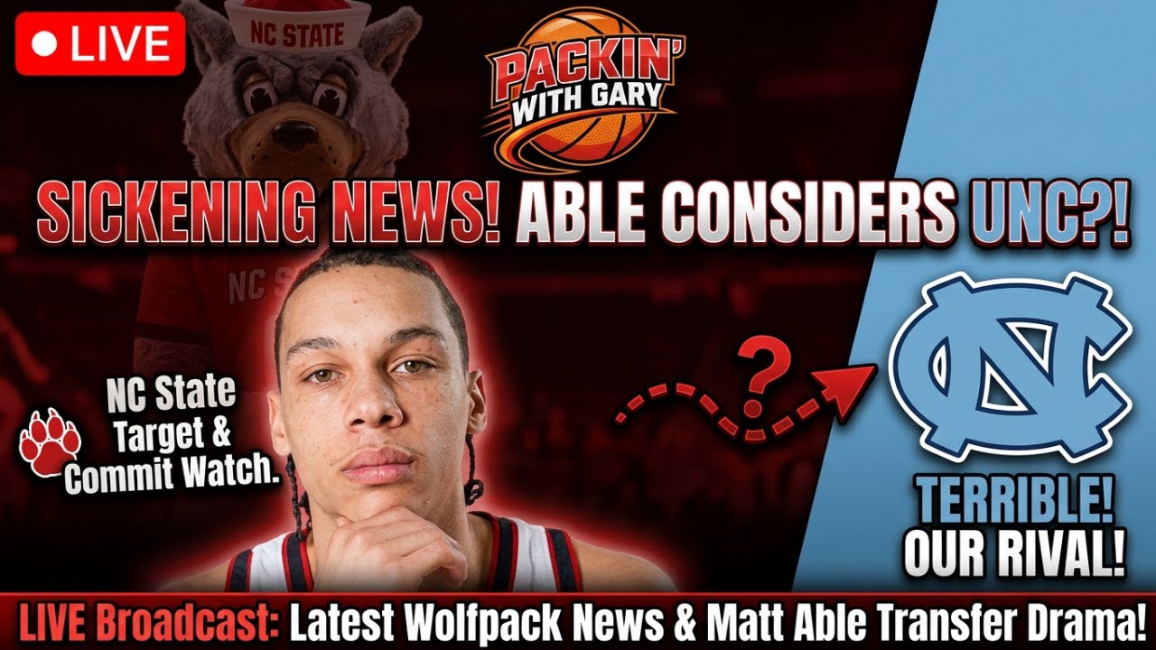 LIVE Broadcast: Matt Able Transfer Update + Latest NC State Wolfpack News 🐺🏀