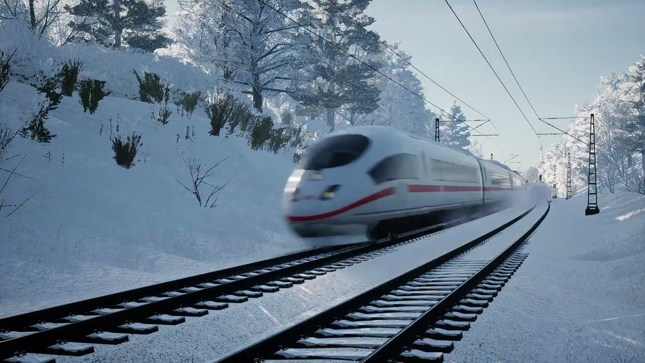 German Trains In The Snow! TSW5 Trainspotting Germany in Winter (Part 1) Köln-Aachen & Dresden-Riesa