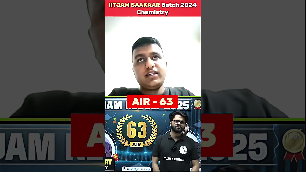Meet IIT JAM Chemistry 2025 - AIR 63 Rohit Yadav 🏆 || IIT JAM 2025 Topper #iitjam2025