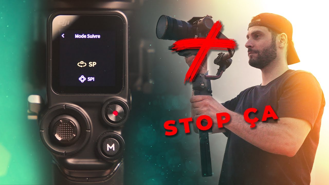 NE Filme PLUS si tu n'as PAS les BONS REGLAGES pour ton STABILISATEUR DJI rs2 rs3 rsc2 M1 M2 M3