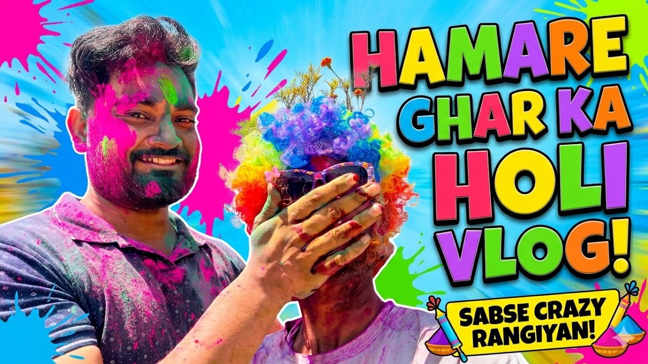 Hamare ghar ka holi vlog 