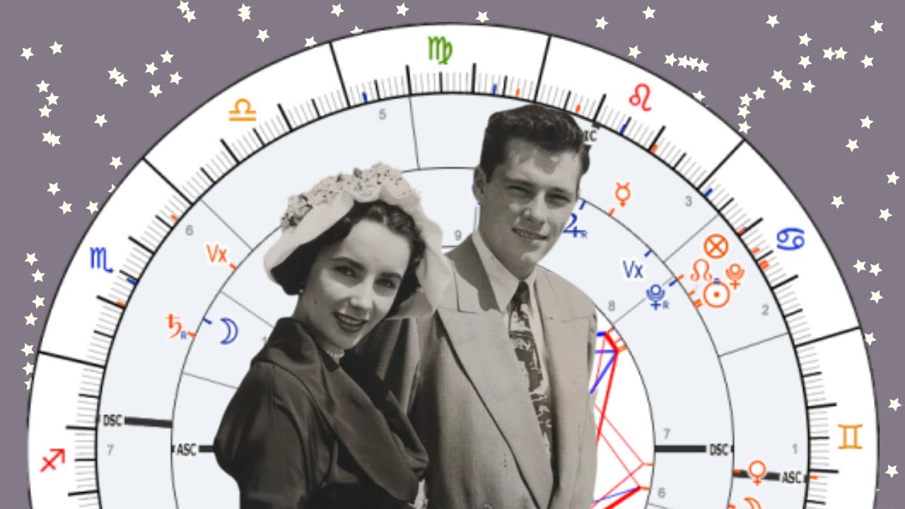 Elizabeth Taylor & Conrad Hilton Jr [Synastry Chart Reading #100]