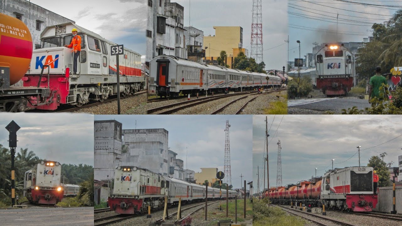 Kompilasi Hunting Kereta Api di Kota Kisaran Divre 1 Sumatera Utara