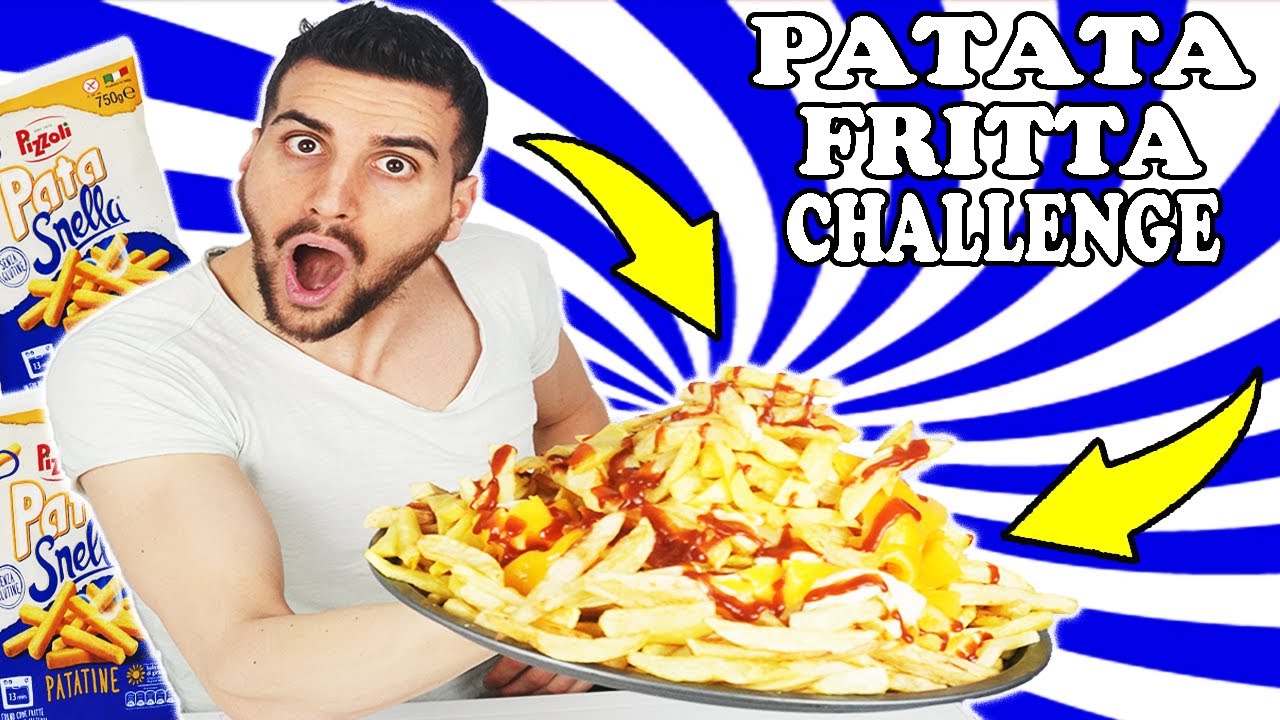 2,5 KG PATATA FRITTA CHALLENGE - CHEAT DAY . MAN VS FOOD  #Foodchallenge#fastfood #cheddar#Fries#eat