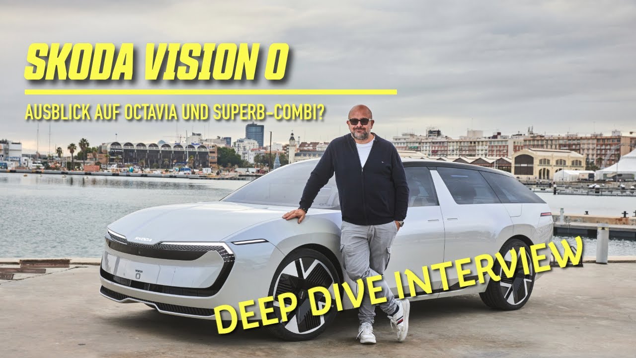 Мы едем на ŠKODA VISION O — первые несколько метров за рулем концептуального универсала Skoda.