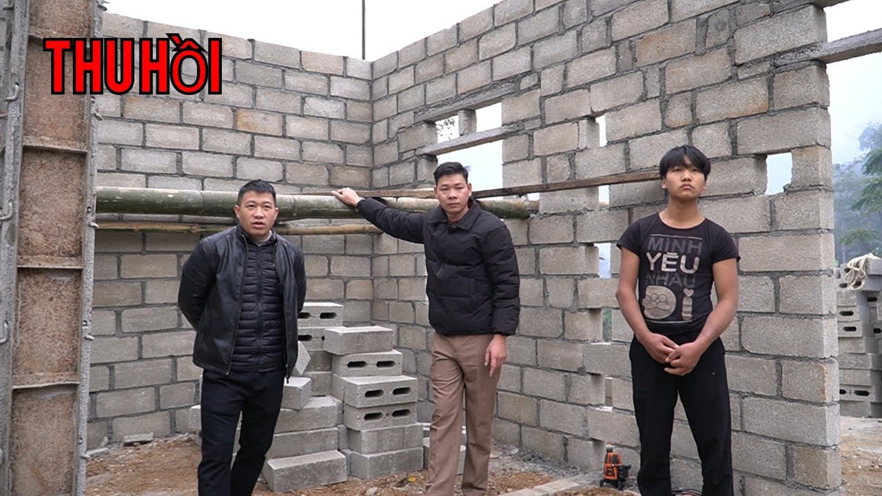 QÚA NHANH !!! Tiến độ nhà Xúa Tính Tùng chuẩn bị thu hồi và tính toán vật liệu mái nhà