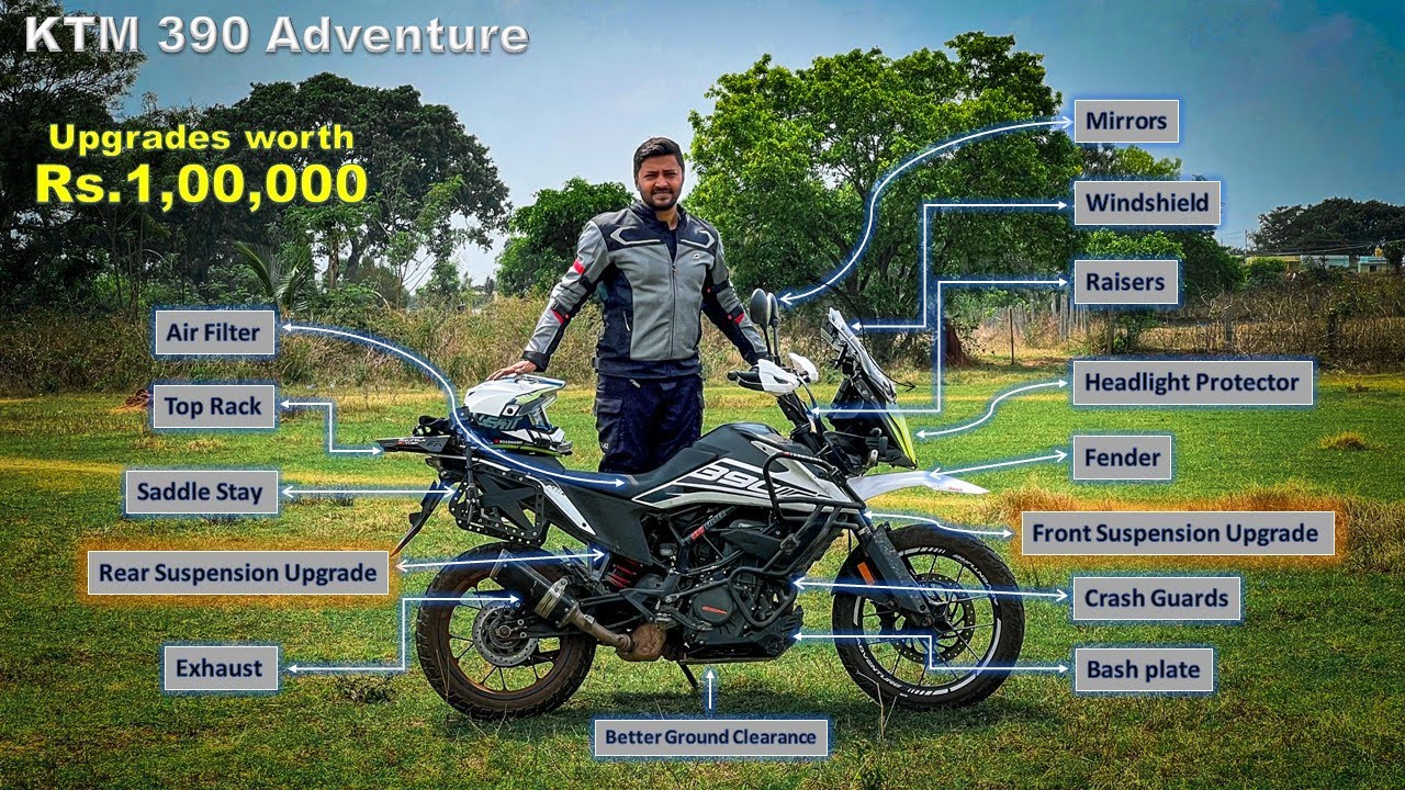 KTM 390 Adventure - Suspension Upgrades and Accessories | All Details