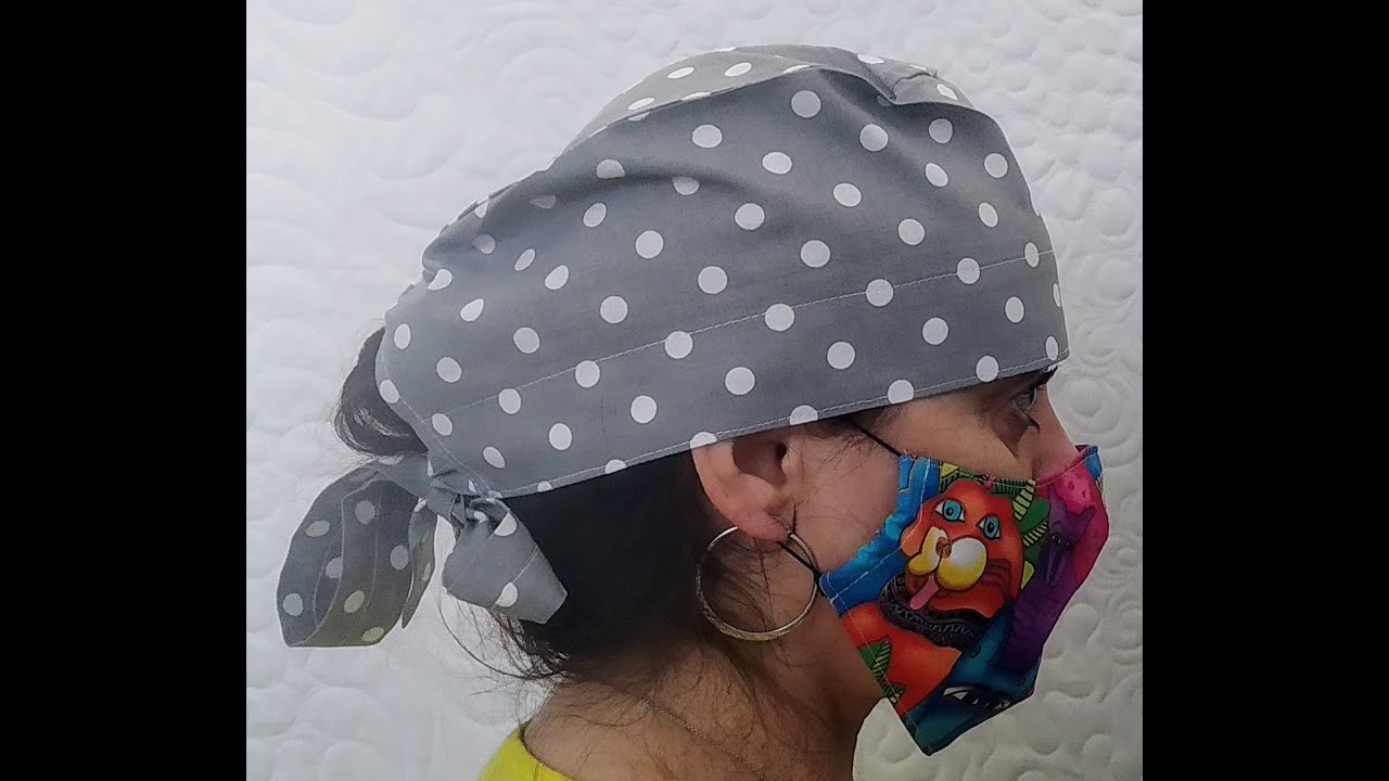 DIY Scrub Cap - Pattern, Instructions | Chirurgická/Operační Čepice