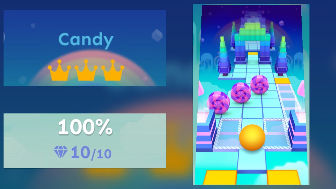 Rolling Sky - Candy - (All Crown & Gems)
