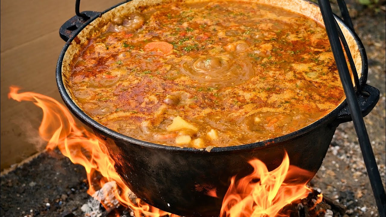 Gulas la Ceaun Reteta Ungureasca Traditională (Gulyas în Bogracs)