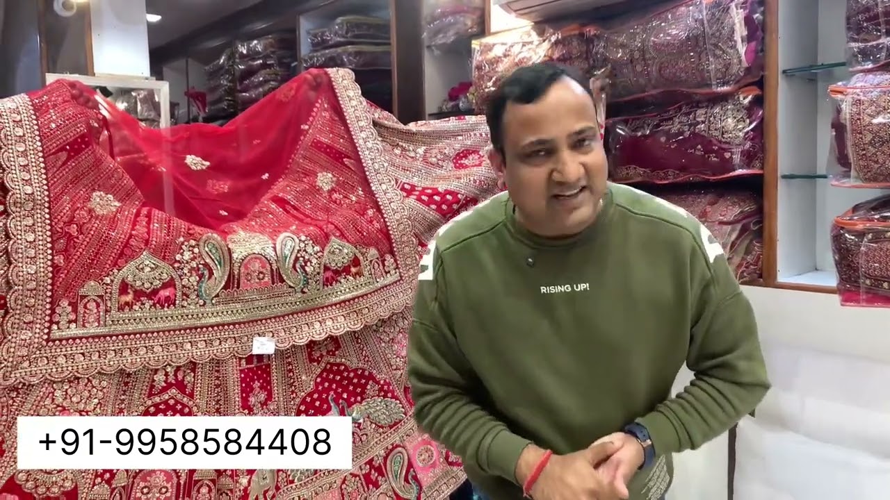 Chandni chowk me mil rhe hn silk ke lehenge affordable price pr✨