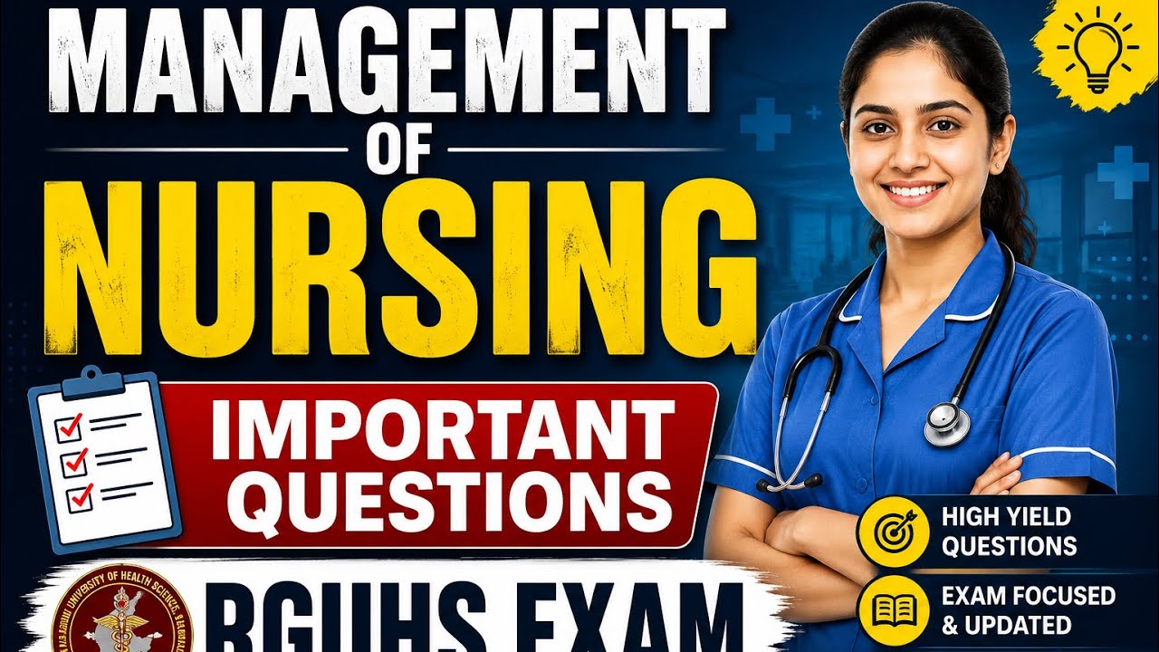 Management Of Nursing BSC NURSING Fourth Year IMPORTANT TOPICS FOR UNIVERSITY EXAM #bscnursing2025