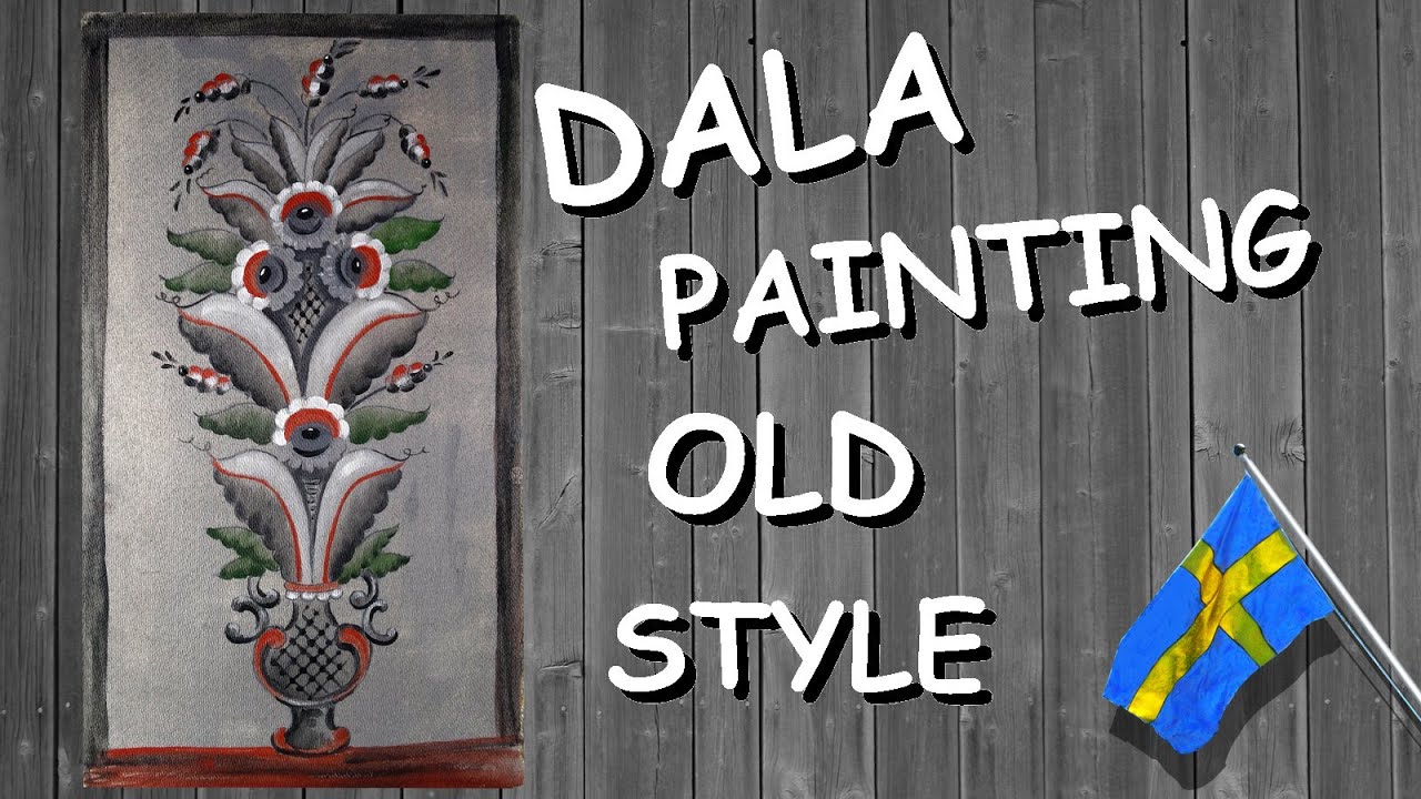 Kurbits 18 Swedish Folk Painting from Dalarna Old style