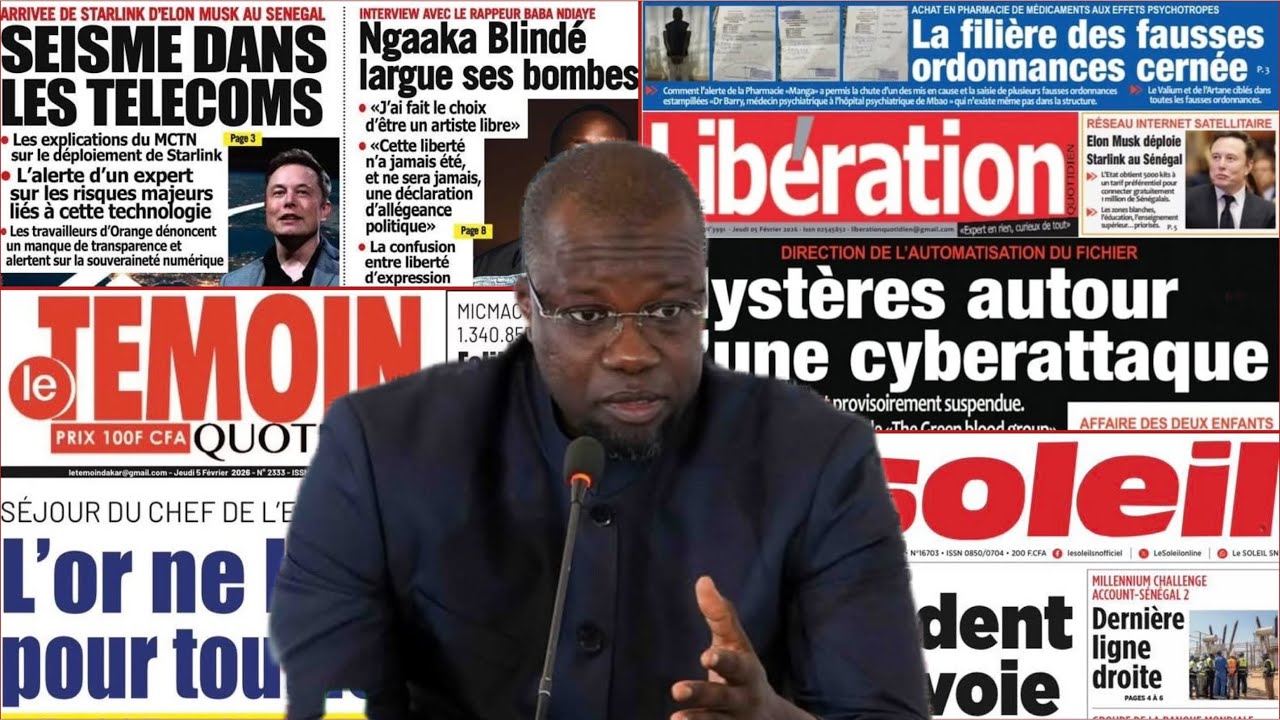 Starlink Elon Musk, Duel SONKO Diomaye?, Université, DAF, Macky Sall, PS, Revue de presse Wolof AGTN
