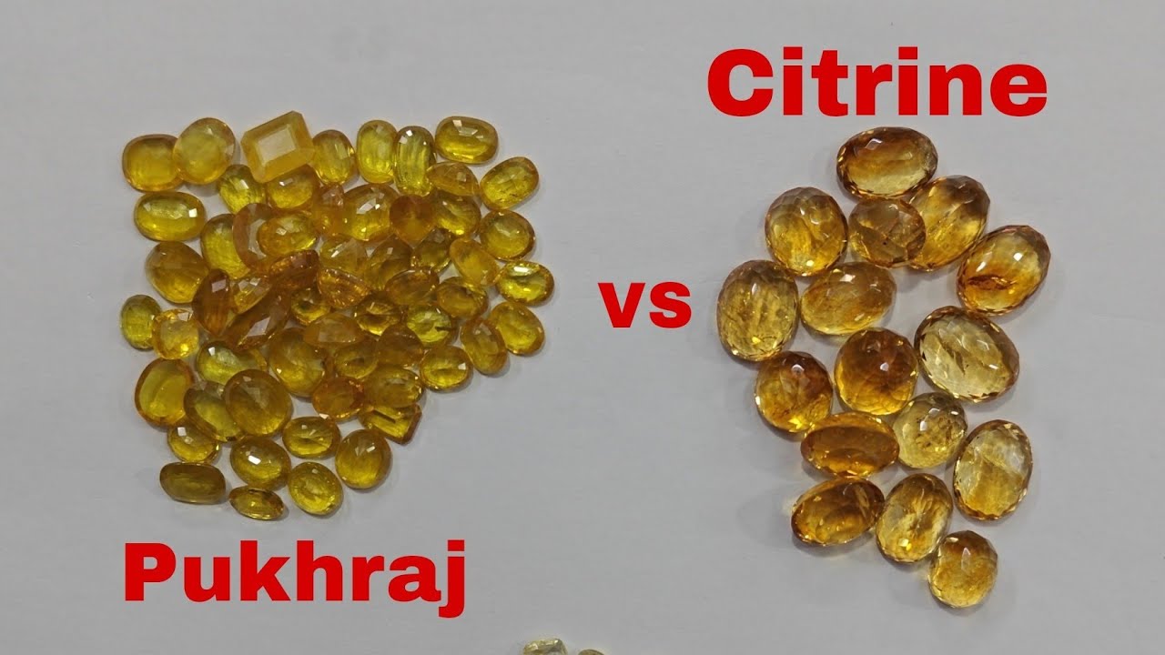 Difference between Pukhraj and citrine (sunela) | What is Citrine and Pukhraj |