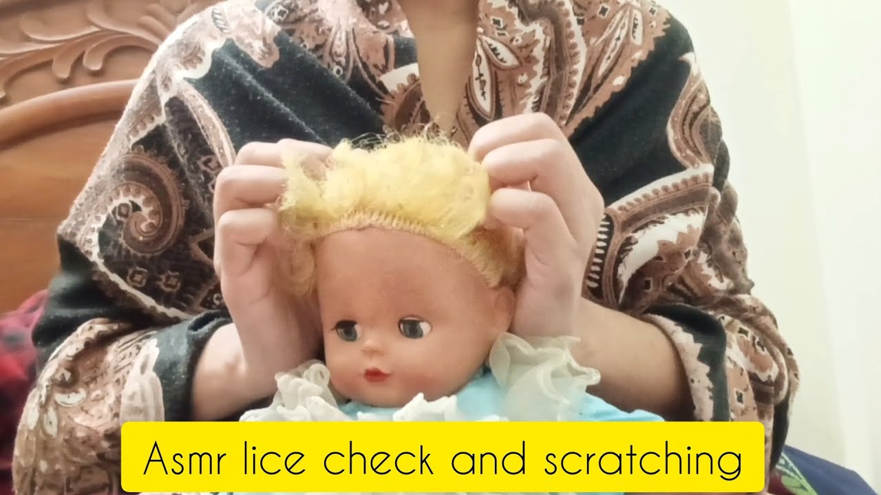 Asmr lice check and scratching😋😸