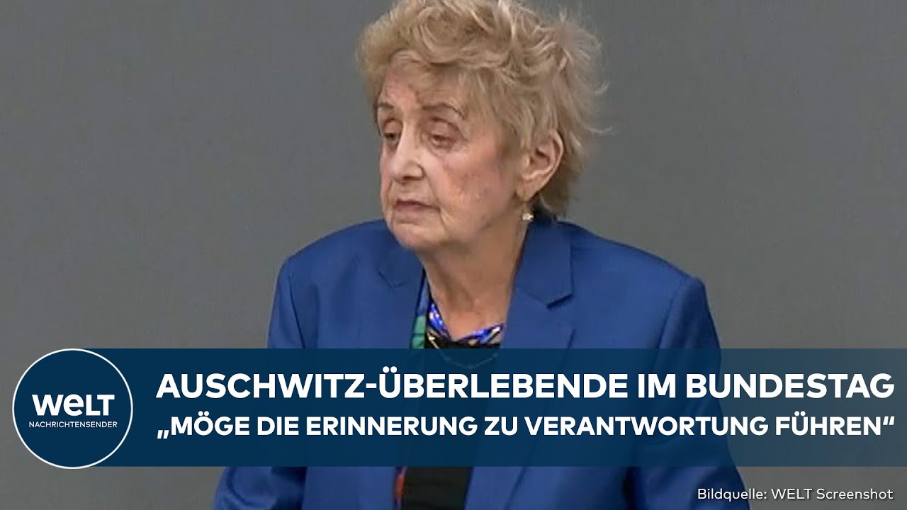 BUNDESTAG: Auschwitz-Überlebende Tova Friedman hält Rede zum Gedenken an Opfer der NS-Zeit