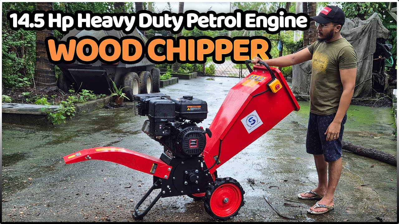 Best Heavy-Duty Petrol Engine wood chipper Shredder Machine