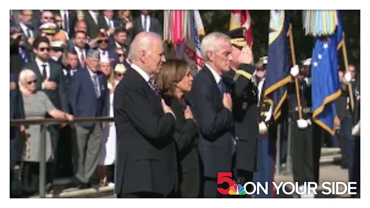 President Biden, Vice President Harris take part in a Veteran's Day wreath laying ceremony