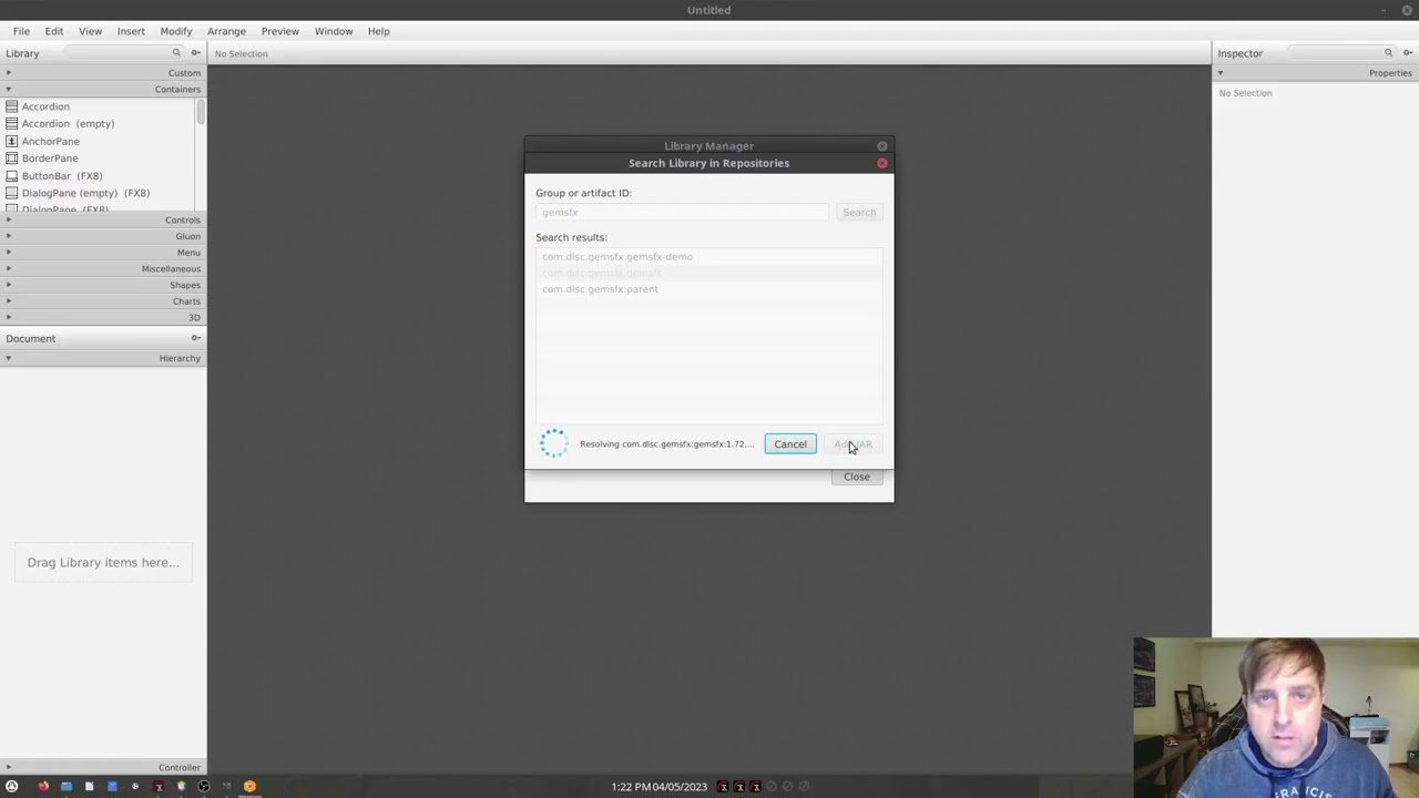Using GemsFX and Scenebuilder (JavaFX)