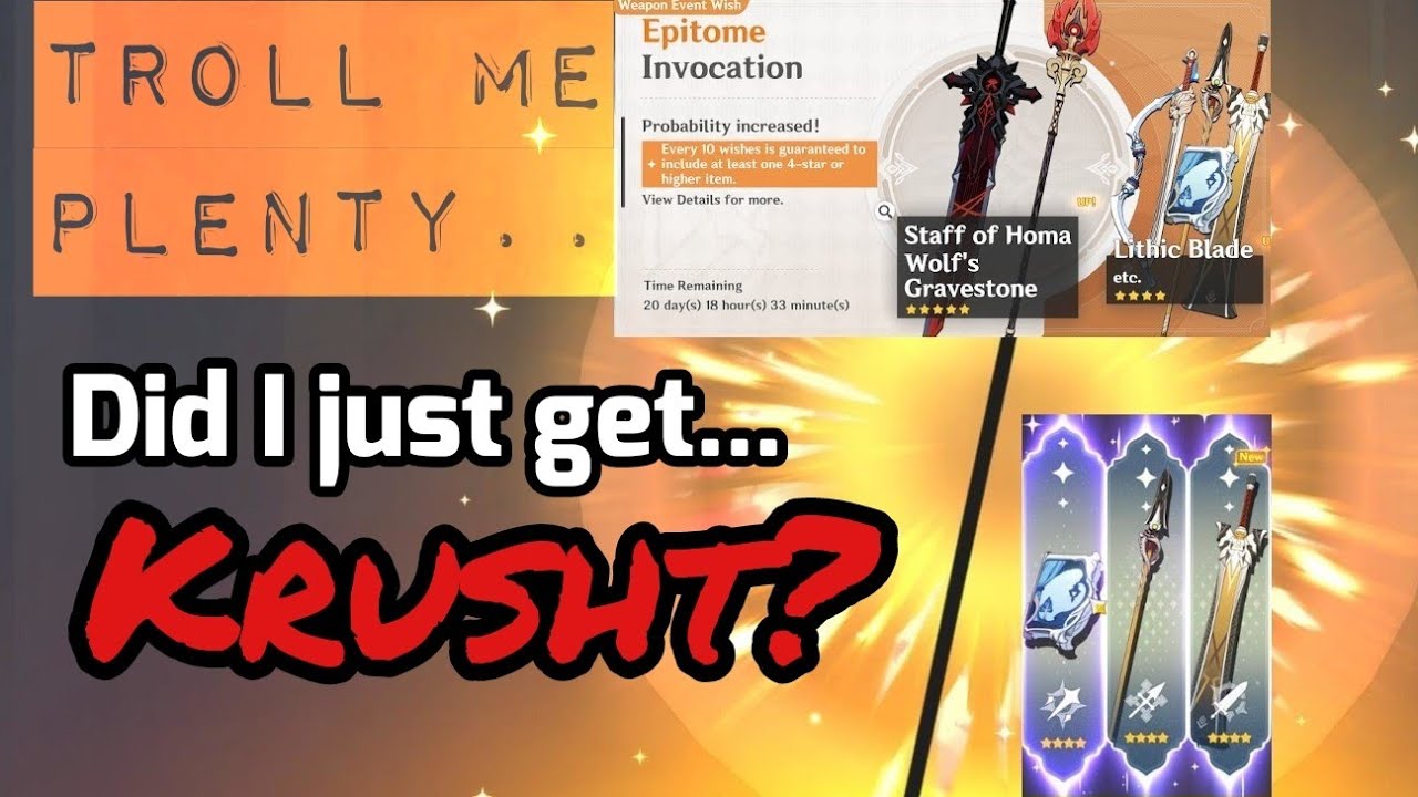 This banner just krushed me | Genshin Impact