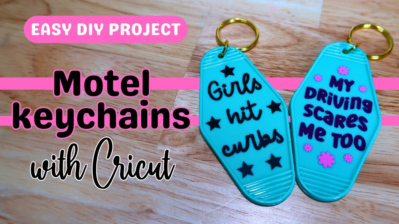 These Cricut Hotel Keychains Are So Easy! Free Template Inside