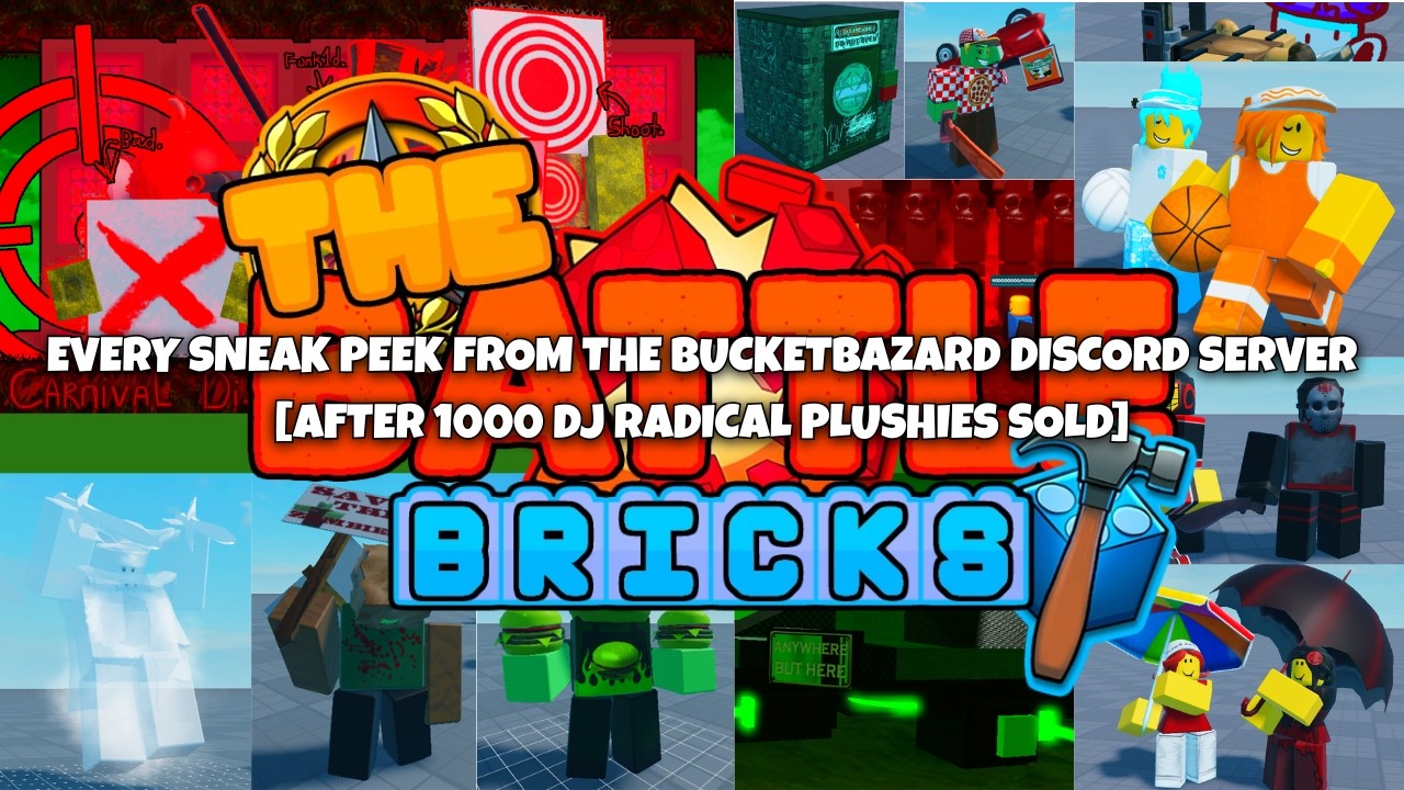 Every Sneak Peek from the BUCKETBAZARD Discord server [after 1000 DJ Radical plushies sold]