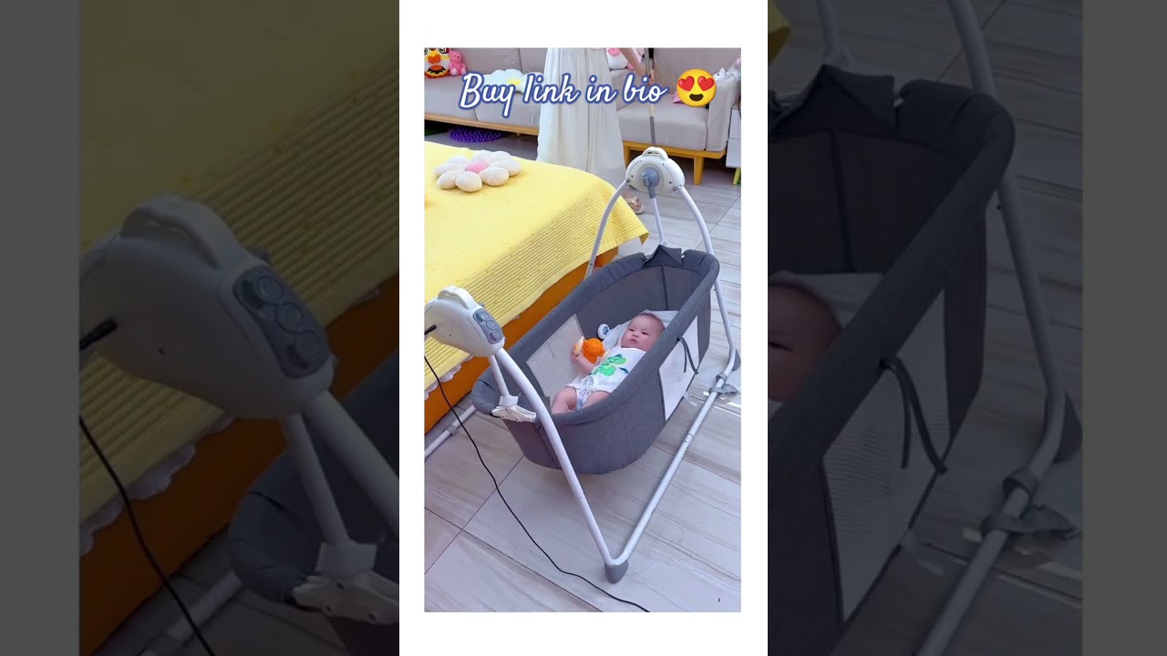 😍Electric Baby Cradle,Electric Cradle Baby Swing Bed#babycradle #baby#babyproducts #tiktok