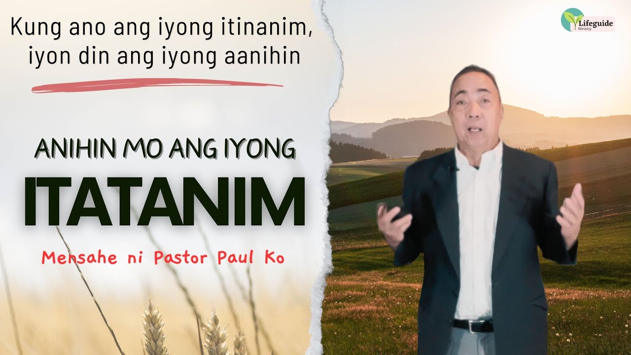 Ang prinsipyo ng paghahasik at pag-ani: Kung ano ang iyong itinanim, iyon din ang iyong aanihin.