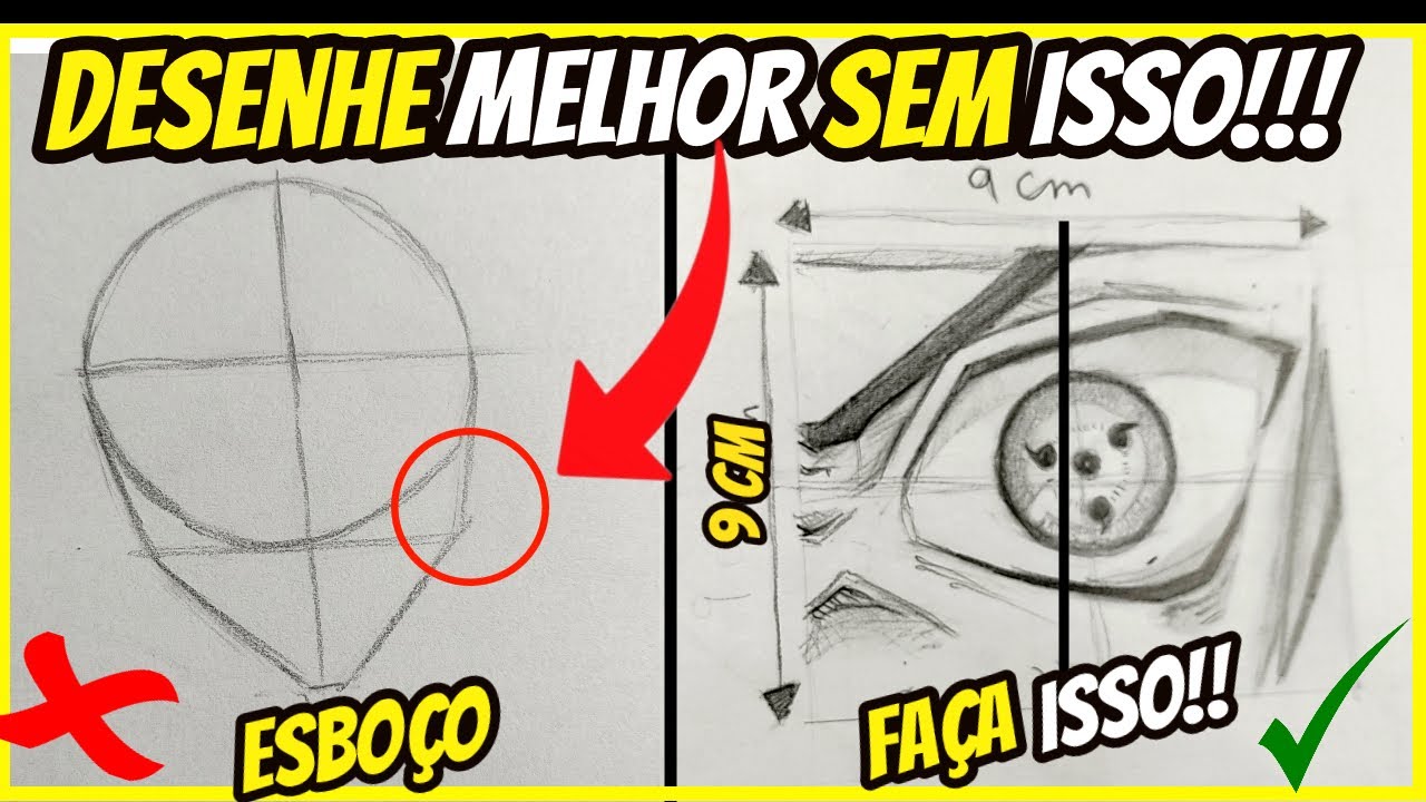 4 FORMAS DE DESENHAR SEM ESBOÇO padrão ( NOVO!!)