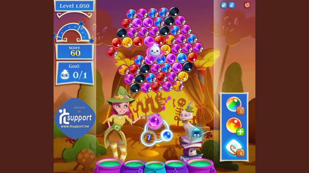 Bubble Witch Saga 2 Level 1050