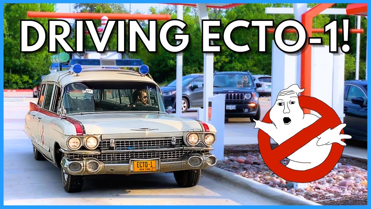 За рулём ECTO-1 по городу!!! (И премьере фильма «Охотники за привидениями: Замороженная империя»)