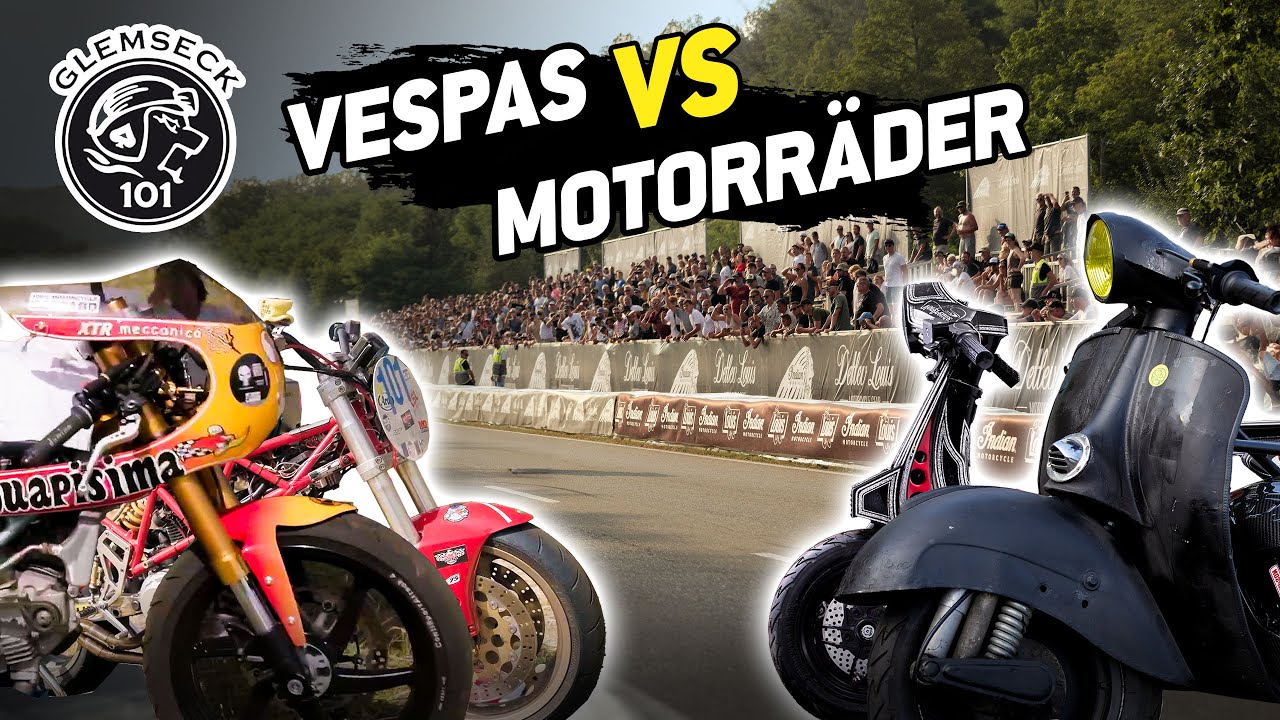 Schnellste Vespas VS Schnellste Motorräder: Glemseck 101 August 2024