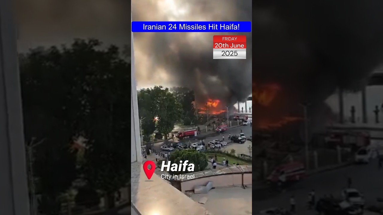 24 Iranian Missiles Hit Haifa!