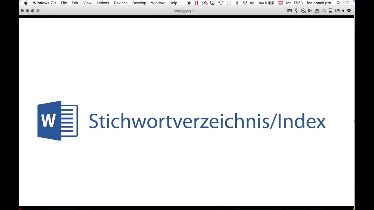 Stichwortverzeichnis/Index erstellen (Word 2013)